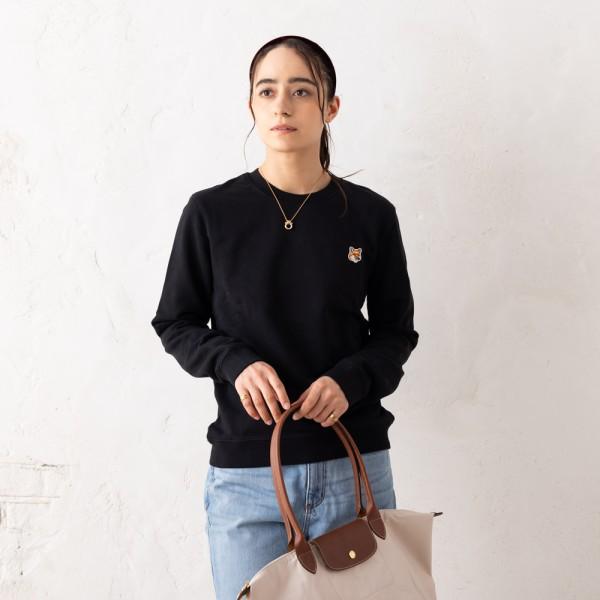 スウェット フォックスヘッド パッチ ブラック レディース LW00302 KM0001 P199