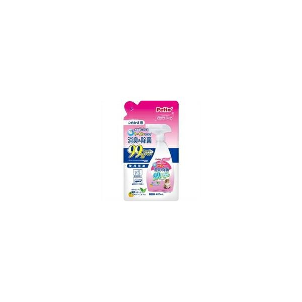 【1ケース】【お取り寄せ対象品】ペティオ ハッピークリーン トイレのニオイ 消臭&除菌 猫用 つめかえ用 400ml[Petio(ペティオ)] *24個