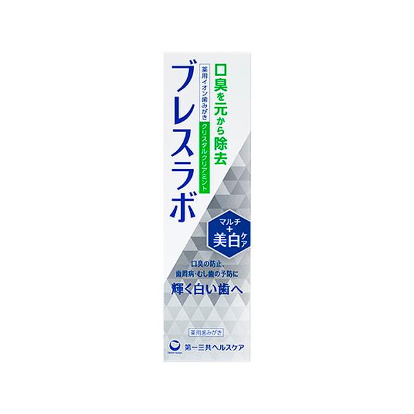 【10個セット】ブレスラボマルチ美白ケア　クリスタルクリアミント 90G[ブレスラボ]