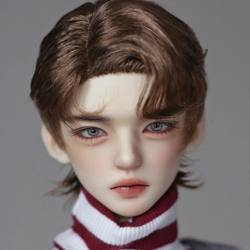 1/3 1/4 BJD ドールウィッグ ウルフスタイル ショート SD/小顔SD/MSDサイズ球体関節人形用短髪 ゴールドブラウン