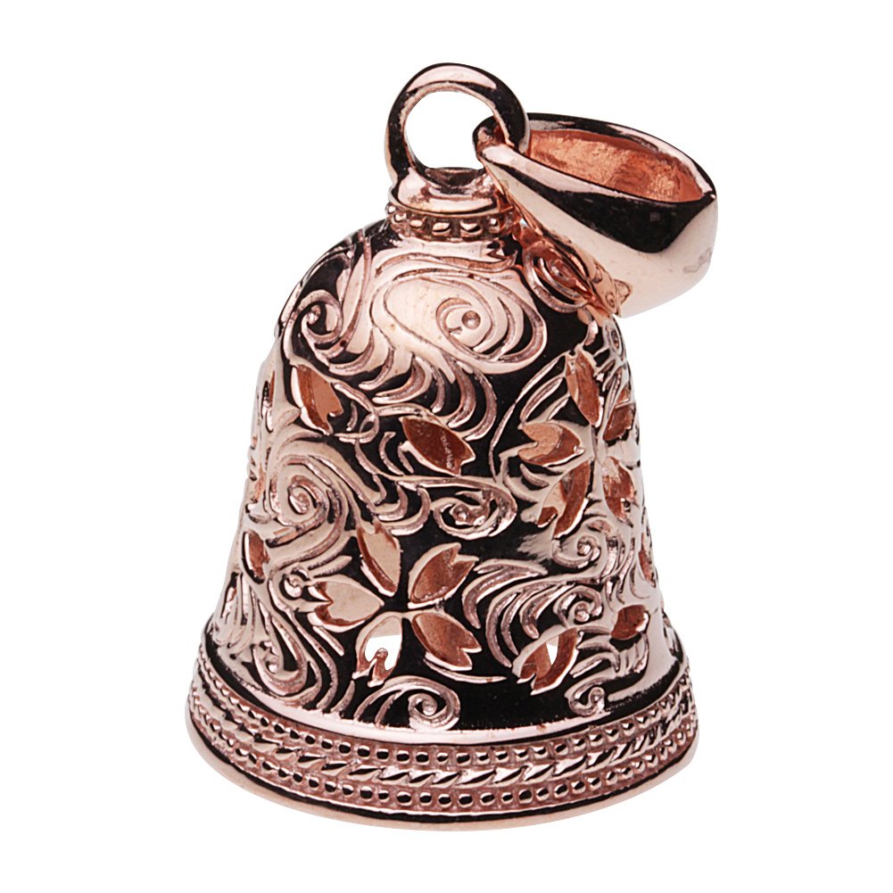 [セノーテ] 和柄 桜 水流ピンク スイング ベル ペンダント【シルバー925 シルバーアクセサリー】 p0622