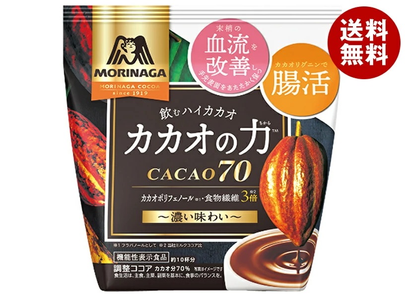 森永製菓 カカオの力 CACAO(カカオ)70 200g×24(12×2)袋入×(2ケース)