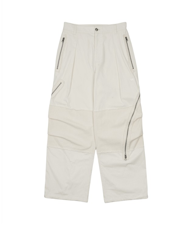 【SANSANGEAR】 25FW AFFINE CURVE PANTS b : IVORY