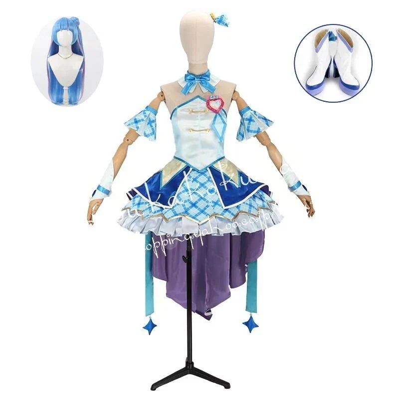 【人気爆売れ】キミとアイドルプリキュア 蒼なな あおかぜなな キュアウインク 変身後 コスプレ衣装 変装活動 仮装 学園祭 撮影 祭り クリスマス ハロウィン