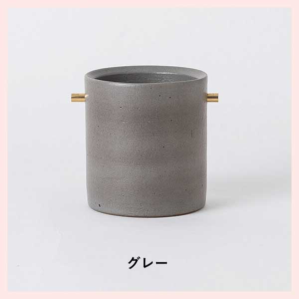 （3個セット）HIJICA TEOKE vase（S）／グレー 日本製 信楽焼 陶器製 花瓶　HJC-02GY