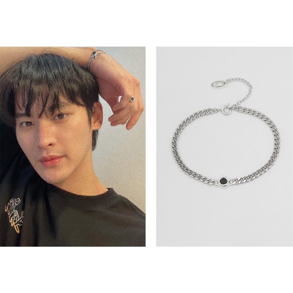 [Noppakao Dechaphatthanakun着用]ミニフレキシブルブレスレット_silver/韓国ファッションスタイル かわいいアクセサリー