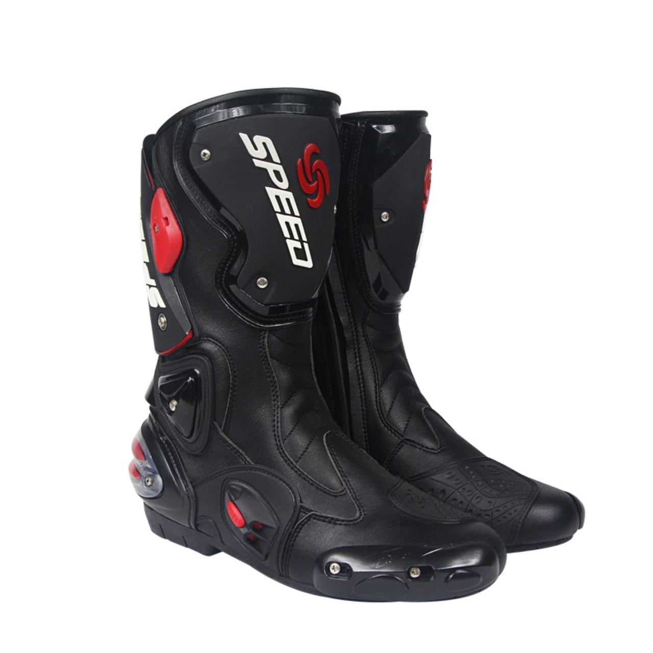 SPEED BIKERS レーシングブーツ バイク用ブーツ メンズオートバイ靴 プロテクトスポーツブーツ バイク用靴 ライディングシューズ バイク装備 バイク装具