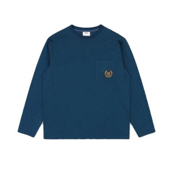 長袖Tシャツ VQA W233001LTL91-LBL メンズポケット長袖Tシャツ