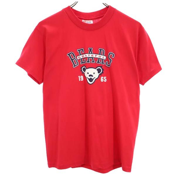 90s 1999年 グレイトフル・デッド プリント 半袖 Tシャツ L（14-16） レッド系 キッズ