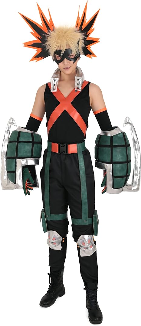 [Sky]メンズ アニメ ヒーロー コスプレ コスチューム 手袋付き