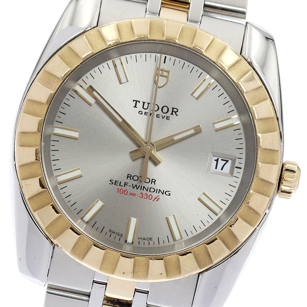 チュードル TUDOR 21013 クラシック デイト YGコンビ 自動巻き メンズ _891464【中古】