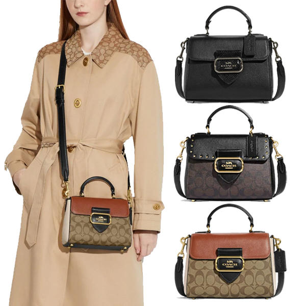 モーガン トップ ハンドル サッチェル 2wayショルダ―バッグ CF321