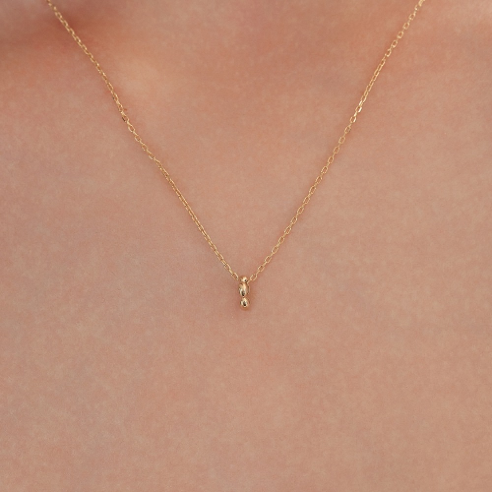 LUNNE 14k ペブルロンデルペンダント S (14K ゴールド) #LFP15