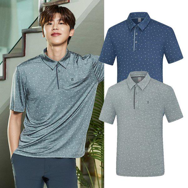 男性 夏 冷感カラー 半袖Tシャツ エトシャ(男) KWT4955M