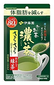 伊藤園 おーいお茶 さらさら濃い茶 粉末 [機能性表示食品] チャック付き袋タイプ 80g