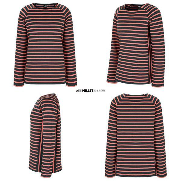 Tシャツ 女性 秋 ラウンドネック 長袖TシャツMLTFT621A_IC