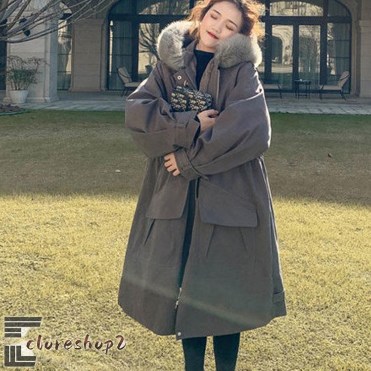 本日の限定商品 レディース モッズコート 裏起毛　毛皮コート レディース ファーコート　ボアコート　ボアジャケット レディースコート ミリタリーコート　防寒着 秋冬 暖かいレディース モッズコート 裏