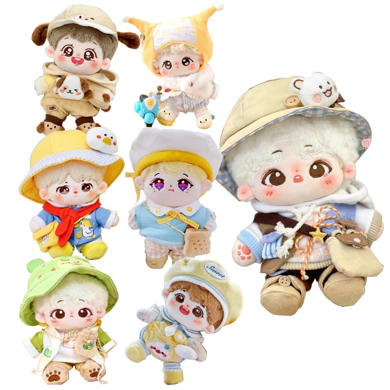 15cm 20cm ミニドレス ぬいぐるみ用服 日常服人形韓国ファッションアイドル衣装かわいい X