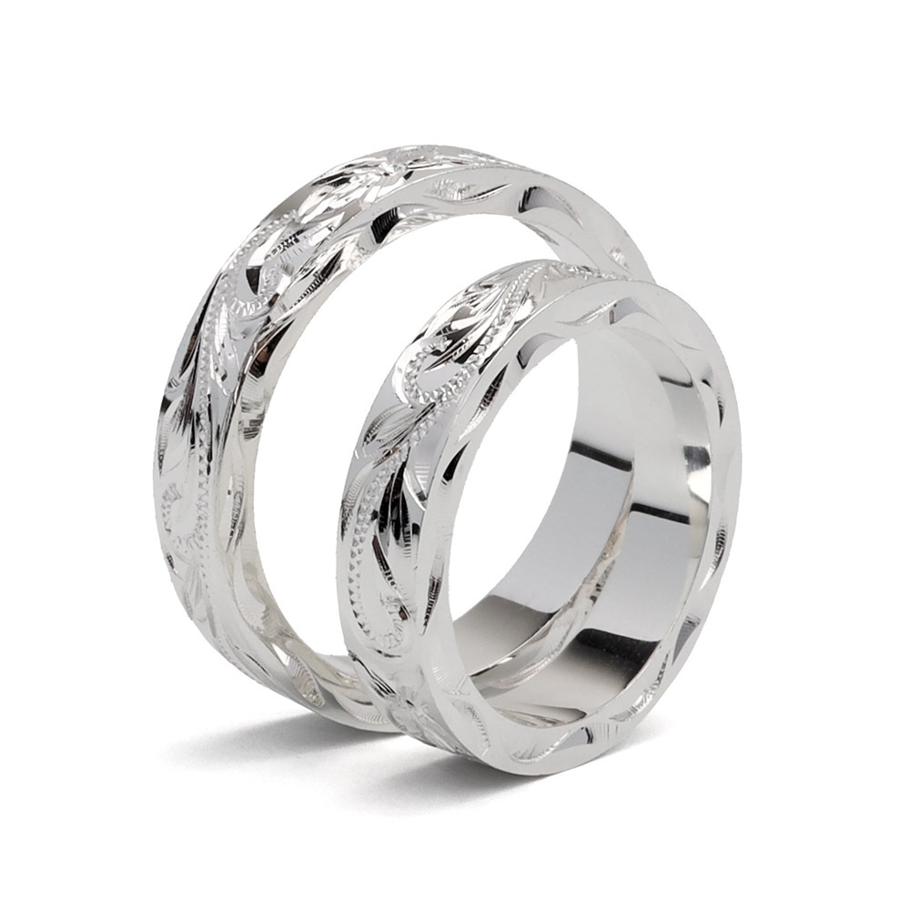 ハワイアン ペアリング 平打 925 [rs198]