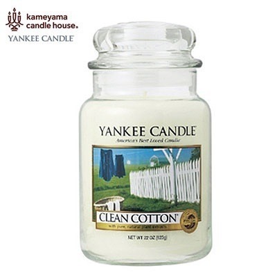 kameyama ヤンキーキャンドル ジャーL クリーンコットン YK0060501 【送料無料】