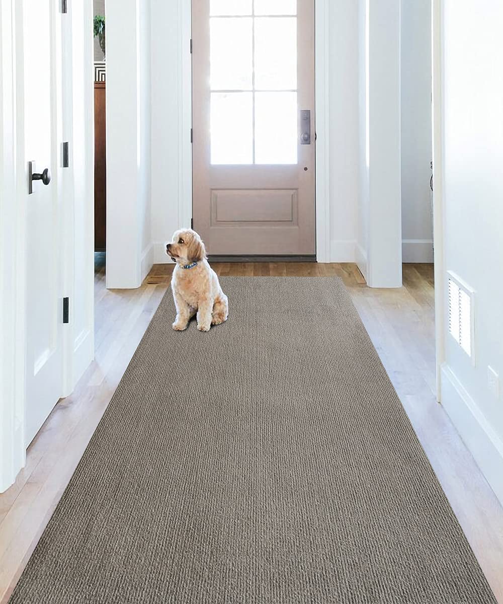 廊下敷き マルチロールカーペット 吸着マット 足腰負担軽減 洗える 600*68cm 厚み4mm ずれない キッチンマット 階段カーペットマット 床保護 キズ防止 滑り止めマット チェアマット タイル