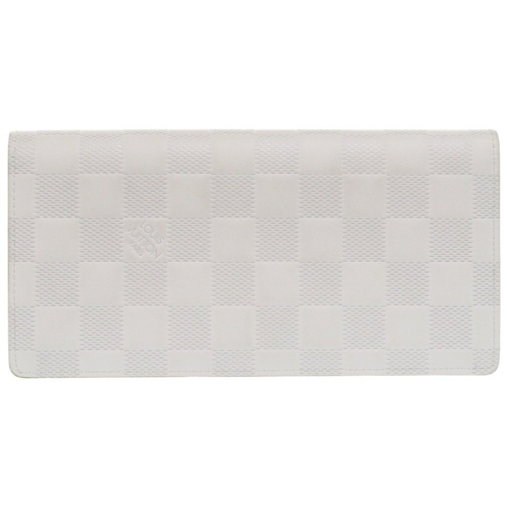 美品 ポルトフォイユ ブラザ ダミエ N60335 長財布 ダミエアンフィニ/ダミエアンフィニ ホワイト LV 1433【中古】 メンズ