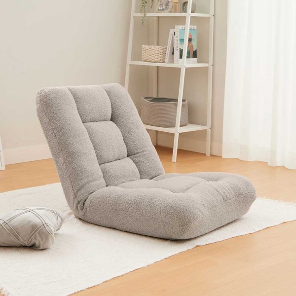 ふわもこストレッチ座椅子 グレー