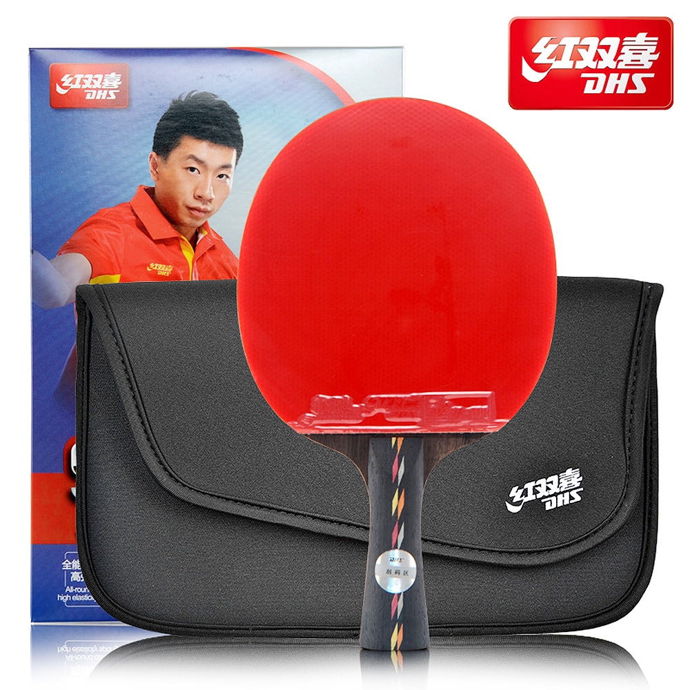 紅双喜DHS 卓球ラケット 5002C 両面キョウヒョウ3張り上げ済 カーボン入5層ブレード ファイブスターハイグレードモデル メーカー正規品