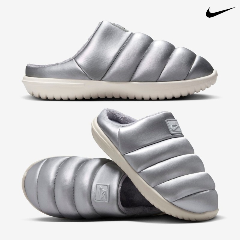 [NIKE] ナイキ バロウ SE ウィメンズスリッパ / METALLIC SILVER