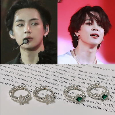 BTSジミン着用★MAMA CASAR★Avirod Hoop Unbalaced Earring.s★ ☆MAMA CASAR☆BTSジミン着用☆Avirod Hoop Unbalaced Earring.s