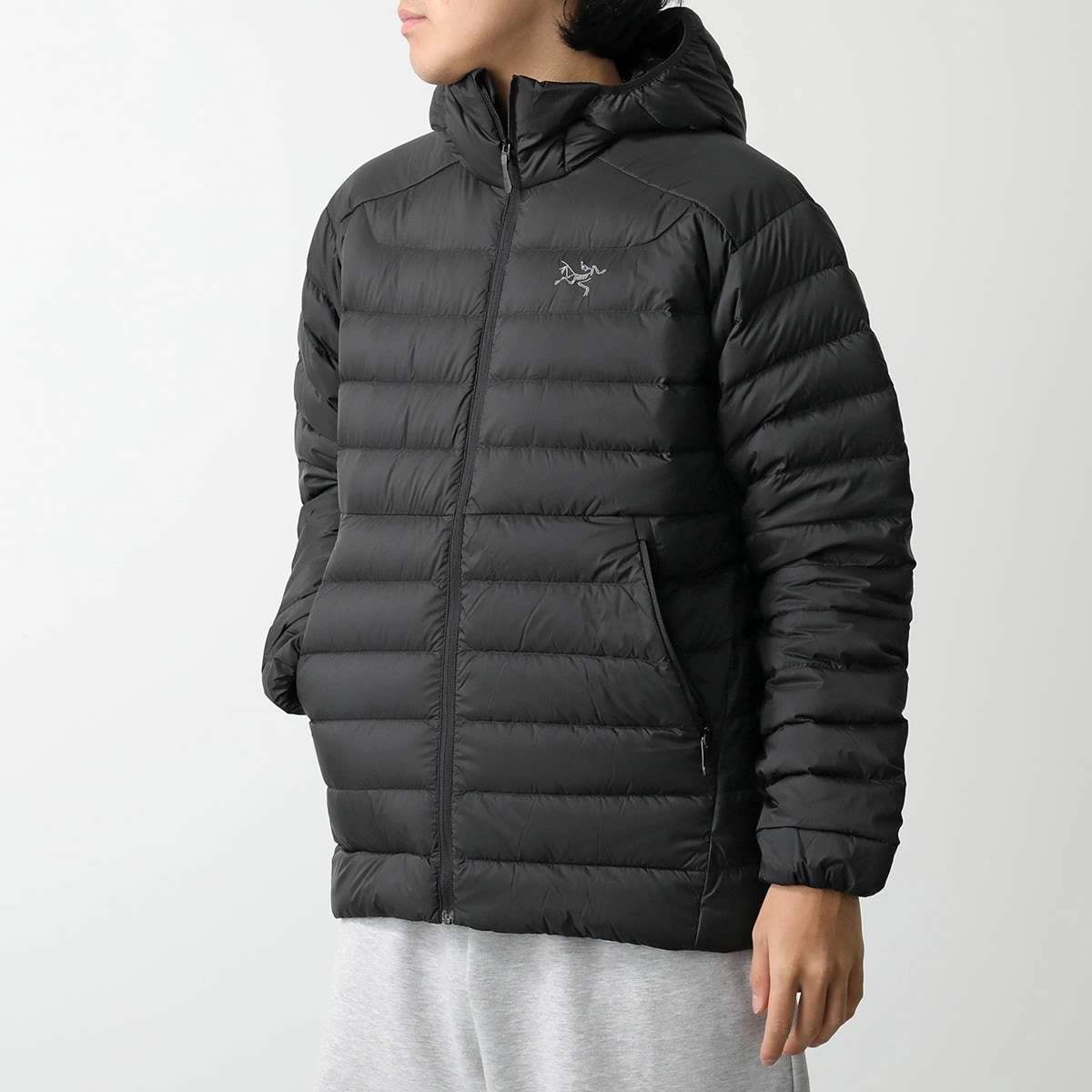 ARCTERYX アークテリクス ダウンジャケット Cerium HOODY セリウム フーディ X000007313 メンズ フード付 ロゴ BLACK