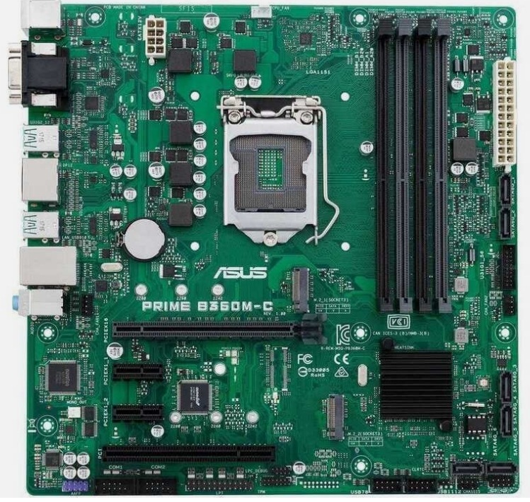 ASUS PRIME B360M-C Intel B360 LGA1151 DDR4 SATA3 ATX Motherboard