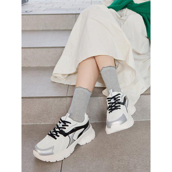 マッツ 女性 スポーティ ライン カジュアル スニーカー 6cm LCWS73M513