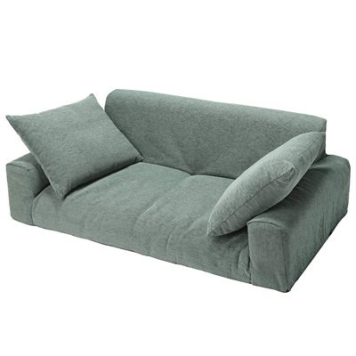 低反発2人掛けローソファー ルシオ 71500013-GN グリーン マストバイ