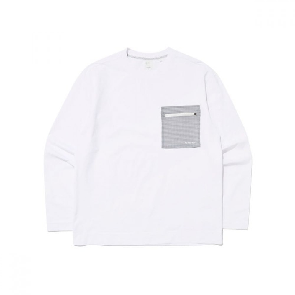 [アイダー] メンズベリーロングスリーブラウンドTシャツ_DMP23212W2