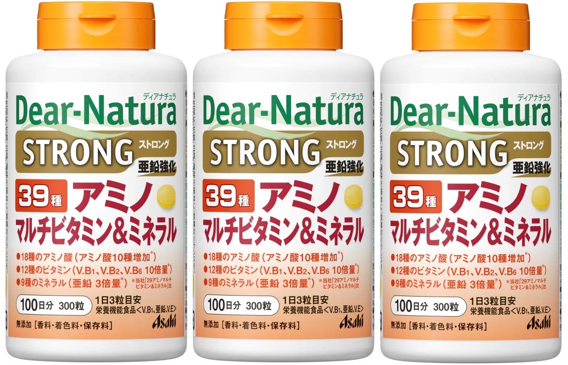 ストロング39アミノ マルチビタミン&ミネラル 100日分(300g)×3本