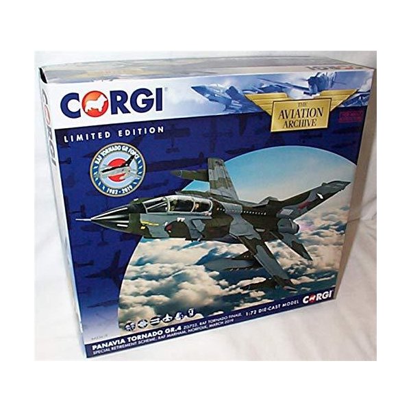 Corgi aviation archive Panavia Tornado GR.4 ZG752 Retirement Scheme RAF Marham aircraft 1:72 scale l