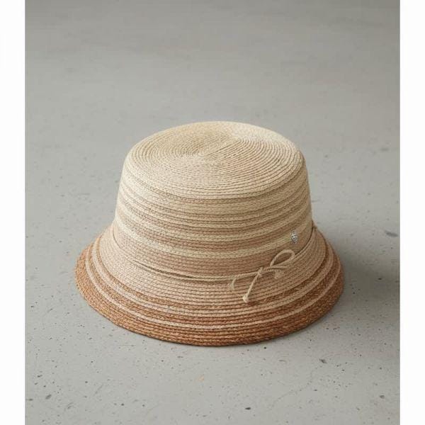 カイア KAIA バケットハット 女性帽子 ナチュラルオンブル HAT51914