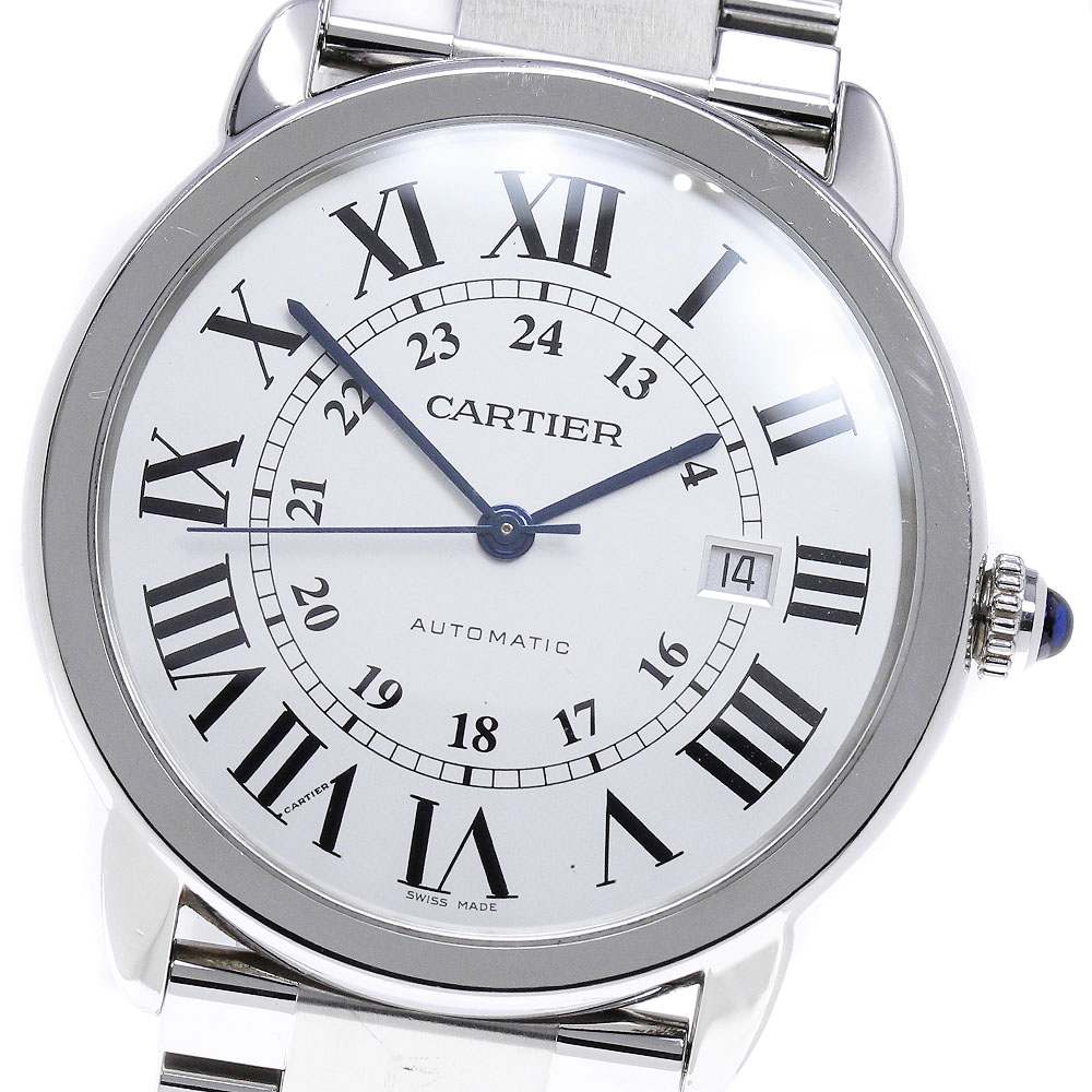 カルティエ CARTIER W6701011 ロンドソロ ドゥ カルティエXL デイト 自動巻き メンズ _868565【中古】 169,500円