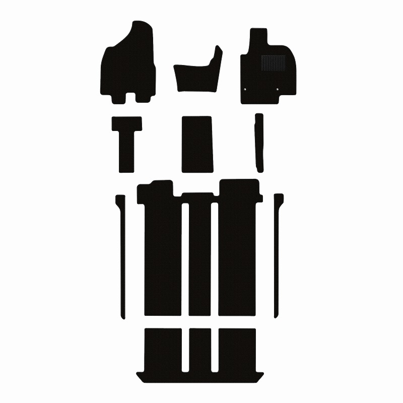 トヨタ エスティマ 50系 ACR50W ACR55W フロアマット サードシート手動格納 [16色から選択]