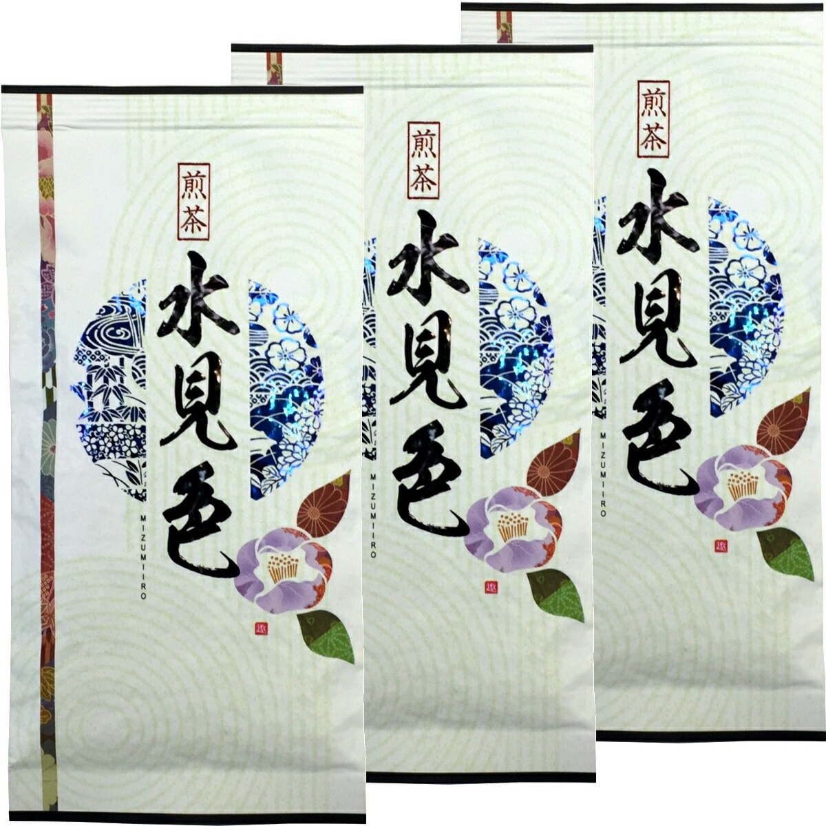 日本茶 お茶 煎茶 茶葉 水見色100g3袋セット 煎茶 茶葉 国産 葉酸 緑茶 ギフト バレン