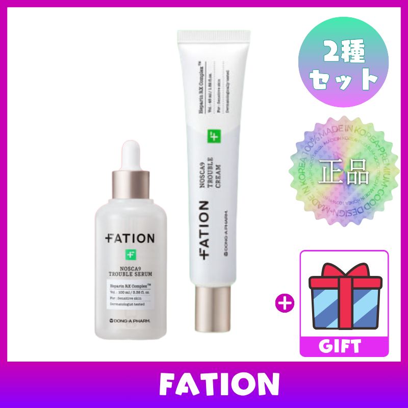 【2種セット】パティオン ノスカナイントラブルシリーズ(セラム30ml＋クリーム45ml)‐美容液 鎮静 保湿 フェイスクリーム トーンケア ニキビ跡ケア 透明感