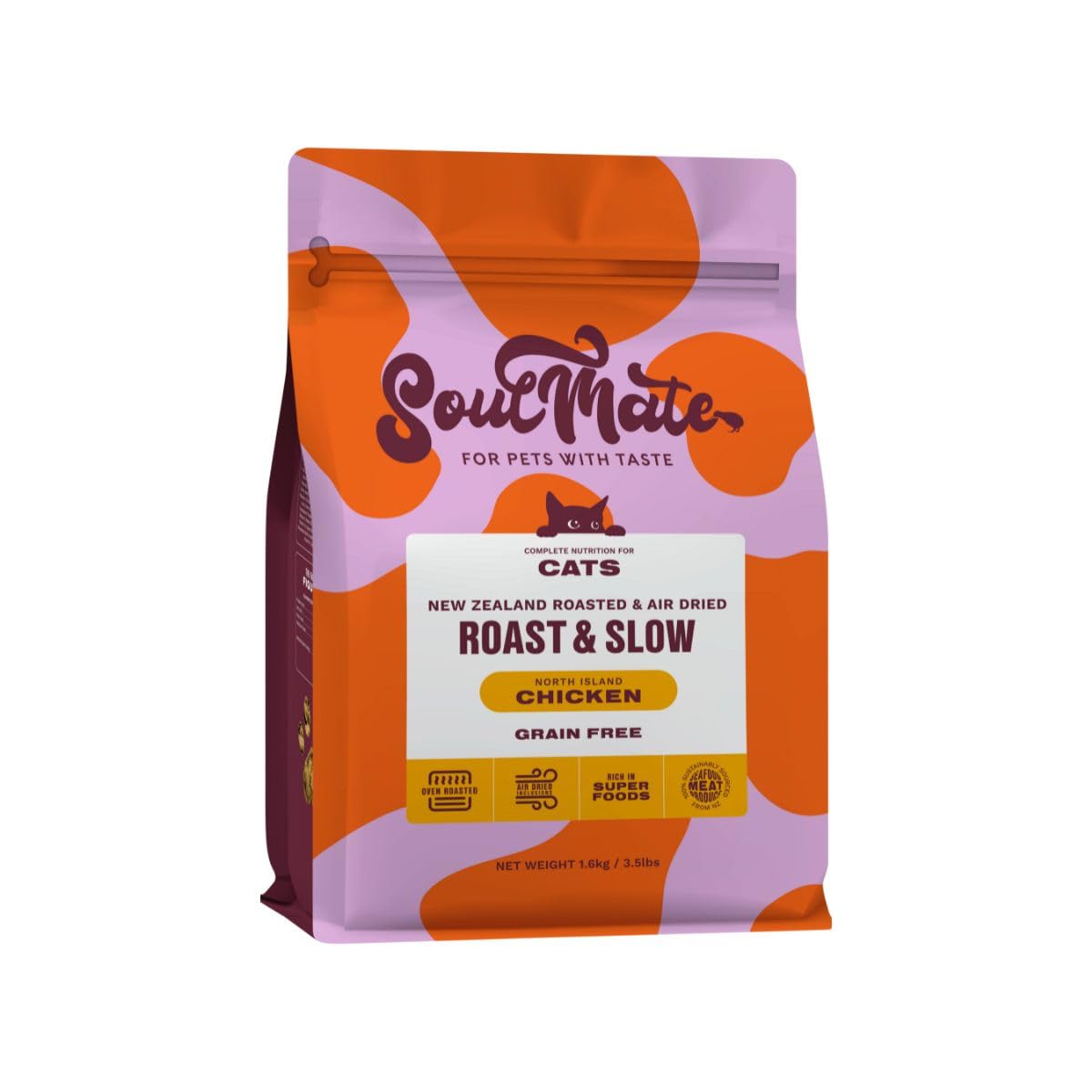 ソウルメイト キャット ベイクド＆エアドライフード チキン １．６ｋｇ