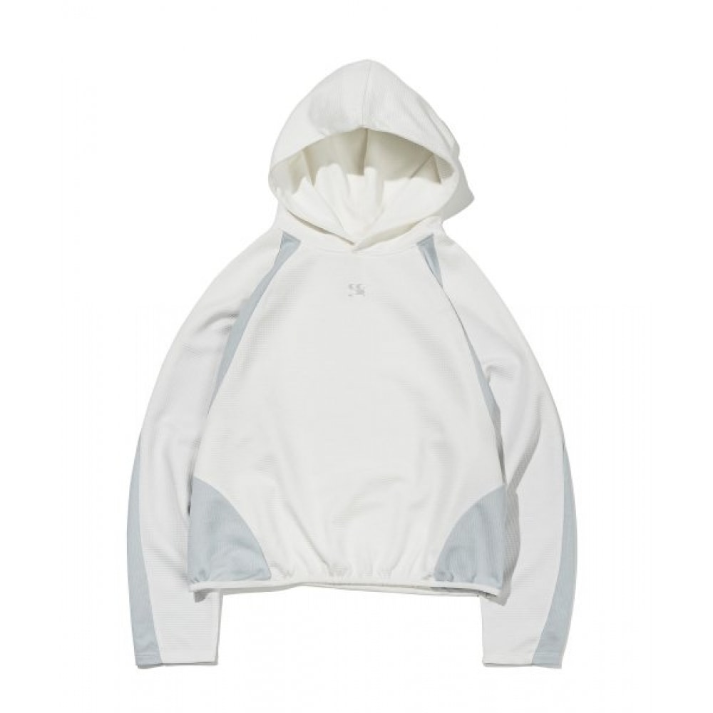 CODEGRAPHY (ウィメンズ) WAVE ロゴ シンボル カラー フーディー_ホワイト