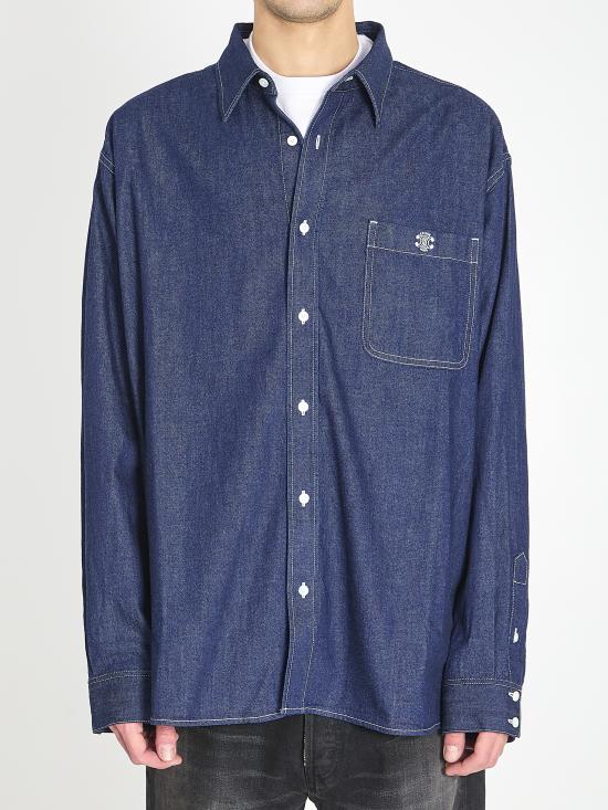 CELINE Men Long Tops RC0BE3241 BLUE