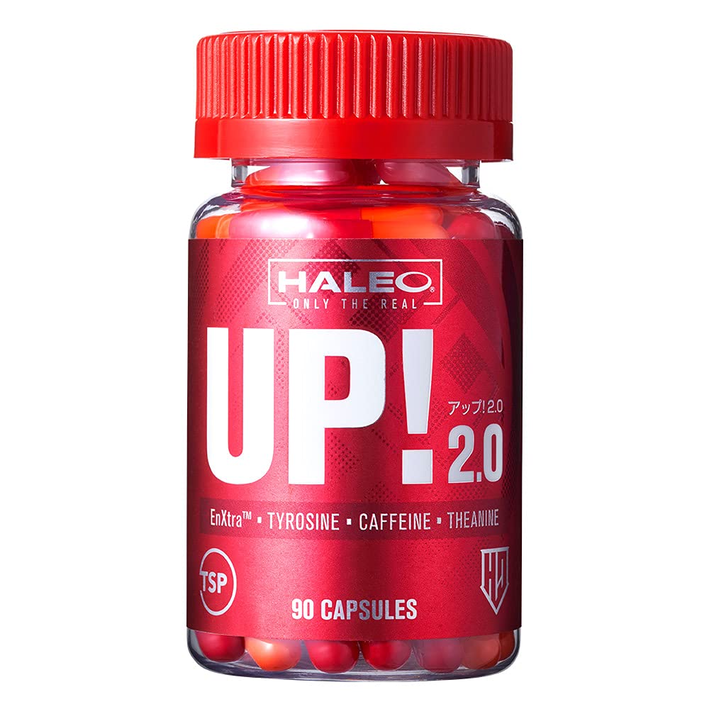 HALEO UP(アップ) 集中力 大事な場面のエナジーチャージ enXtra(ガランガルエキス) テアニン チロシン カフェイン配合 90カプセル