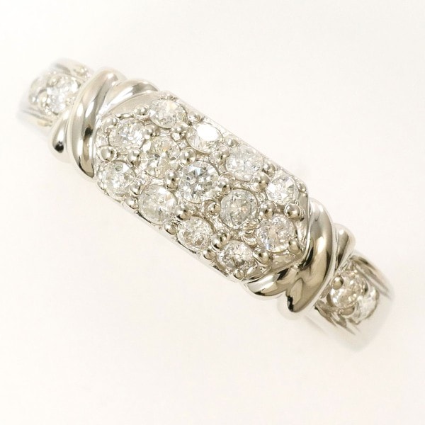 PT900 プラチナ リング 指輪 12号 ダイヤ 0.42 総重量約4.2g ジュエリー 中古