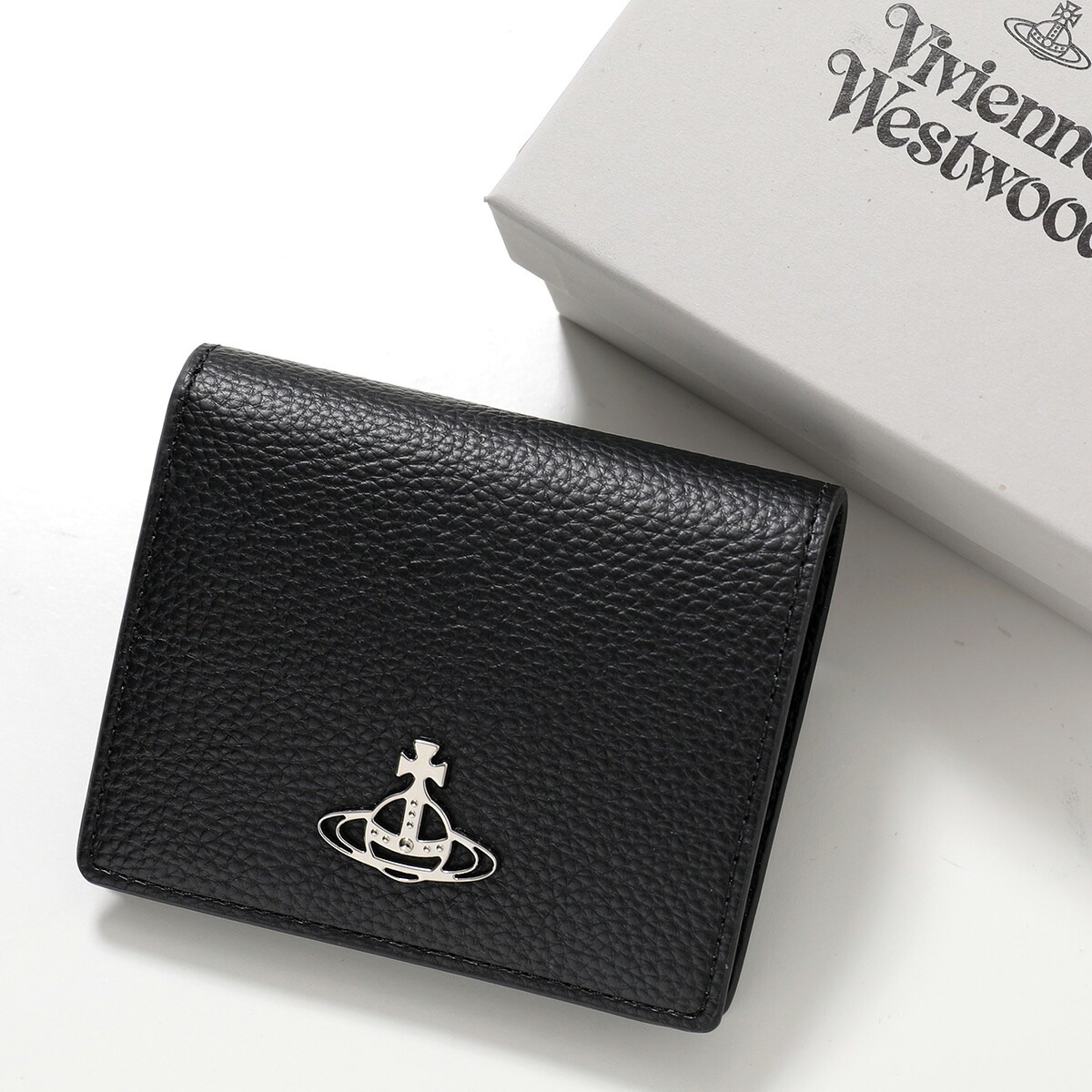Vivienne Westwood ヴィヴィアンウエストウッド 二つ折り財布 WOMAN BILLFOLD ビルフォルド 51150031W S000D レディース オーブ N403/BLACK