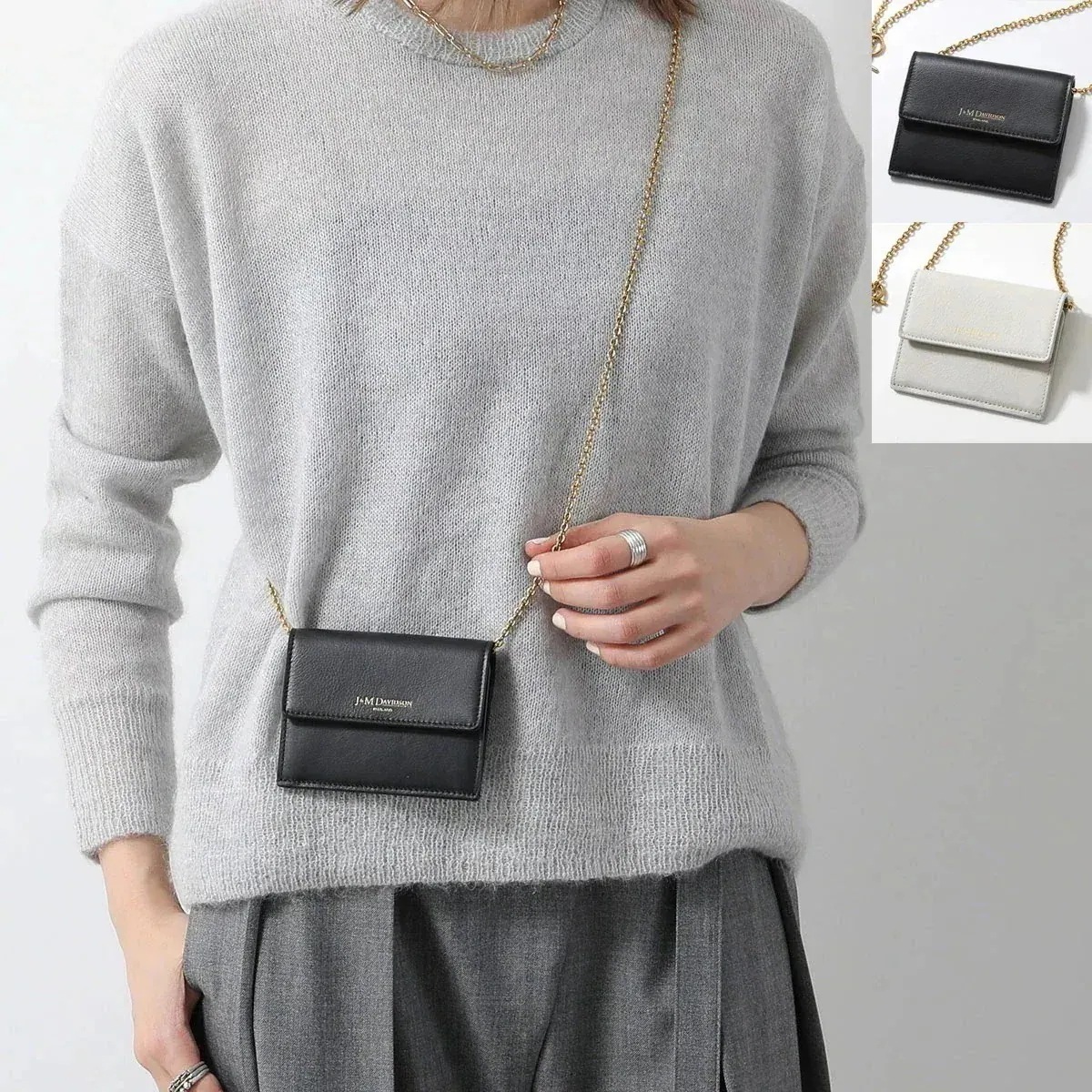 J&M DAVIDSON チェーンウォレット CHAIN WALLET SCHW-0XX-SCXX レディース レザー コインケース カード入れ ミニ財布 カラ