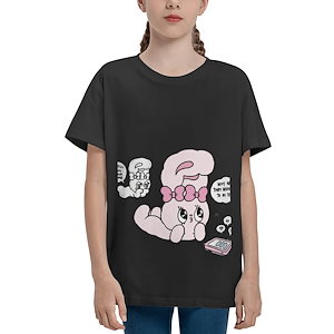 韓国大人気 Tシャツ トップス エスターバニー ウサギキャラクター 大人用または子供用のTシャツ es0802-34